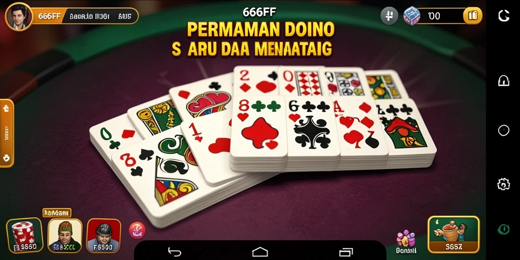 Screenshot gameplay 666FF menampilkan keseruan dalam bermain Domino.