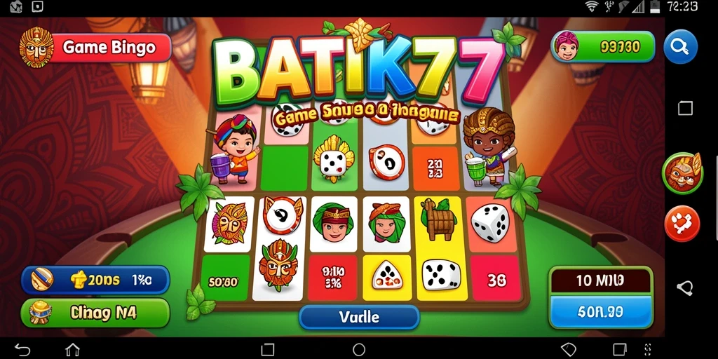 Screenshot utama <strong>BATIK77</strong> menampilkan gameplay Bingo yang seru dan interaktif.