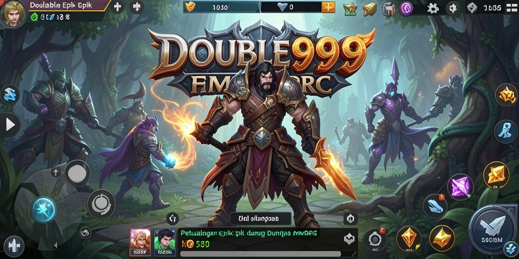 Tampilan seru dari gameplay <strong>DOUBLE999</strong> yang menampilkan pertarungan menarik.