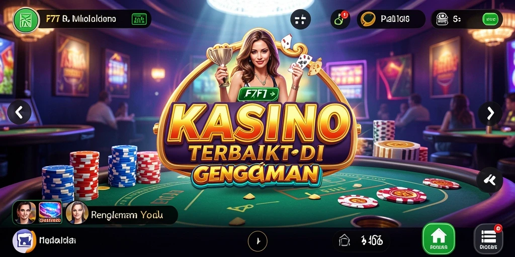 Tampilan gameplay kasino yang mendebarkan di F7F7.
