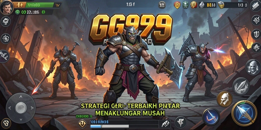 Screenshot utama GG999 menampilkan aksi strategis yang mendebarkan.