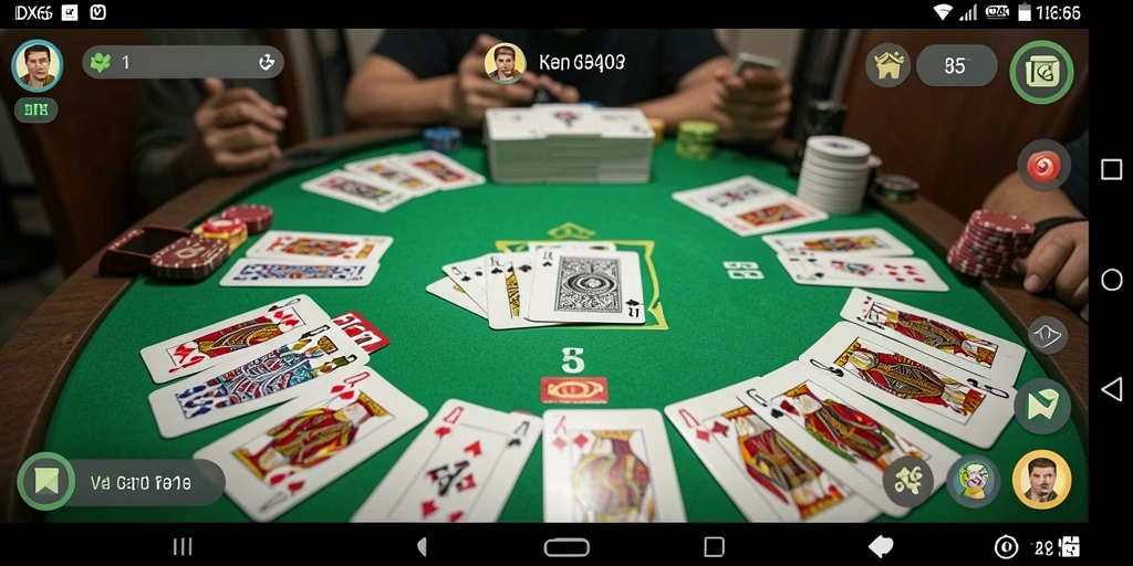 Screenshot gameplay Gaple yang seru dan menarik di IDX66.
