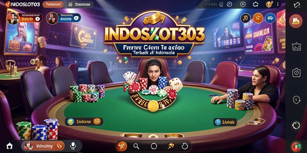 Tampilan gameplay menarik dari Live Casino di INDOSLOT303.