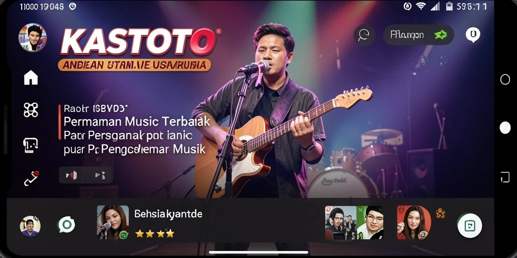 Tampilan screenshot KASTOTO menampilkan pengalaman gameplay musik interaktif.