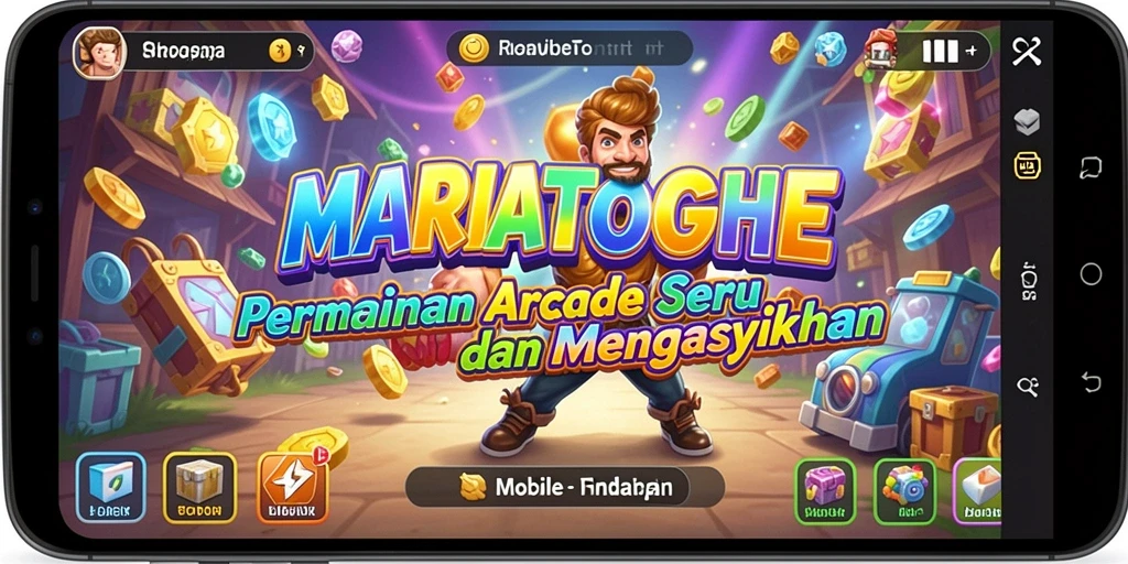 Screenshot gameplay MARIATOGEL yang menunjukkan aksi seru dalam permainan Arcade.