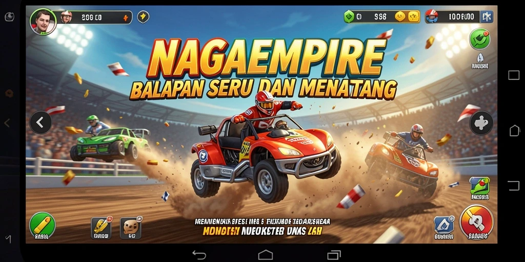 Gameplay balapan yang seru dan penuh tantangan di NAGAEMPIRE.