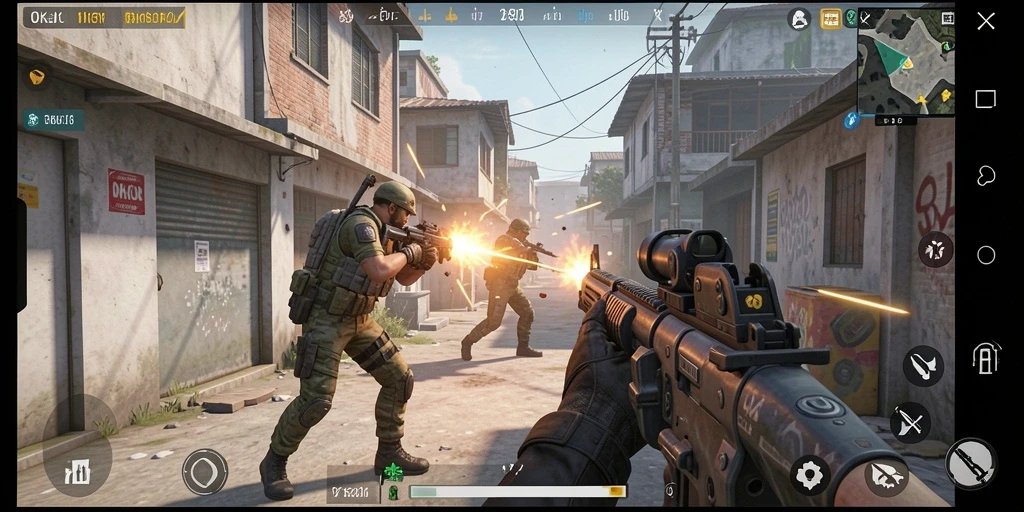 Tampilan menarik dari gameplay intens dan aksi mendebarkan OKJK.
