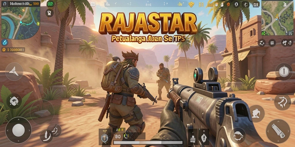 Gameplay seru dan penuh aksi dalam RAJASTAR.
