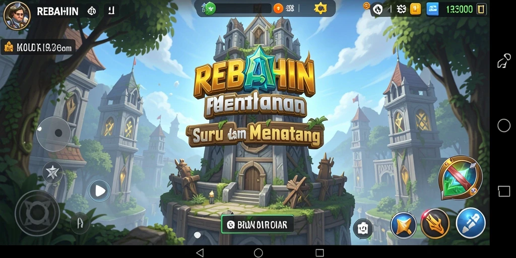 Gameplay seru REBAHIN dalam genre Tower Defense.