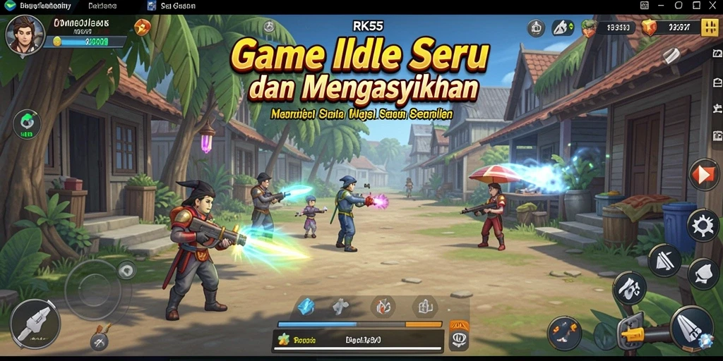 Tampilan menarik dari gameplay RK55 yang menyenangkan.