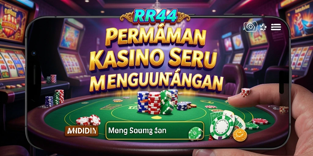 Screenshot gameplay RR44 menampilkan suasana Kasino yang mendebarkan.