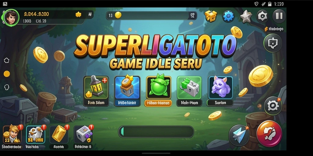 Gameplay seru dari SUPERLIGATOTO yang menghibur dan santai.