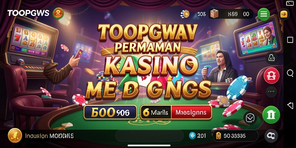 Tampilan menarik dari gameplay kasino di TOOPGWS.