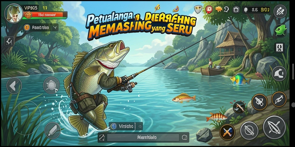 Screenshot gameplay VIP805 dengan suasana memancing yang seru