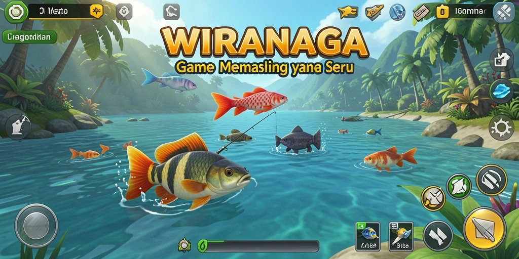 Tangkapan ikan besar dan indah dalam permainan WIRANAGA.