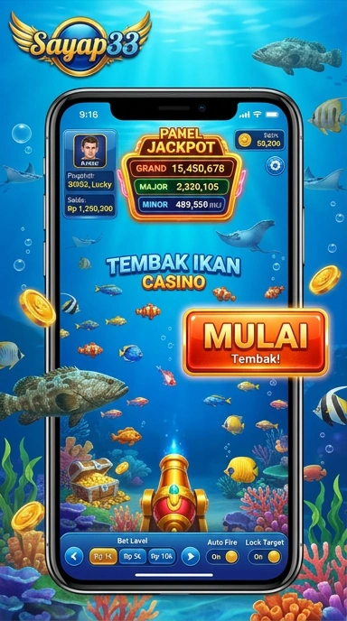 Tampilan utama aplikasi sayap33 yang intuitif dan mudah dipahami.